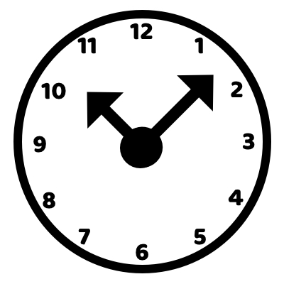 hodiny symbolizující čas na meditaci